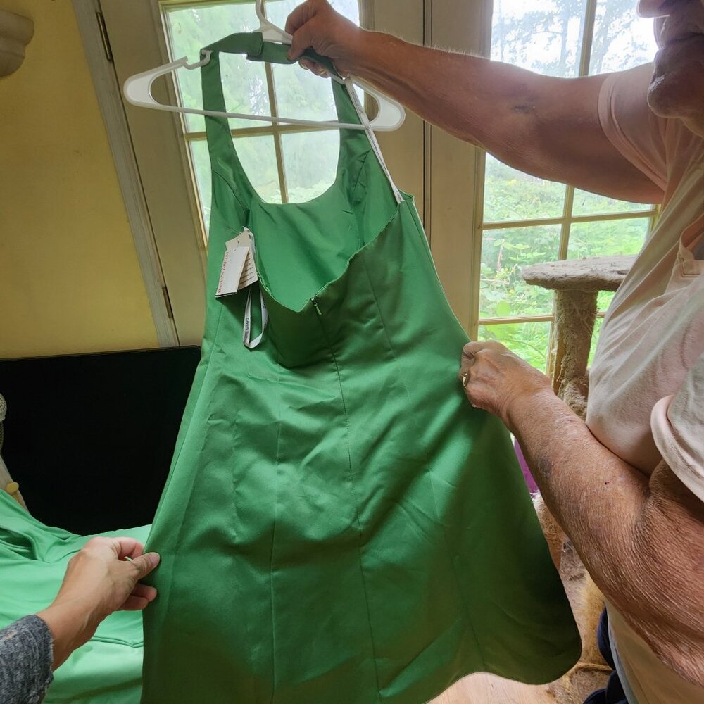 This is one of several bridesmaids dresses.